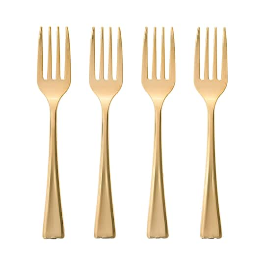 Gold Mini Forks by Celebrate It&#x2122;, 24ct.